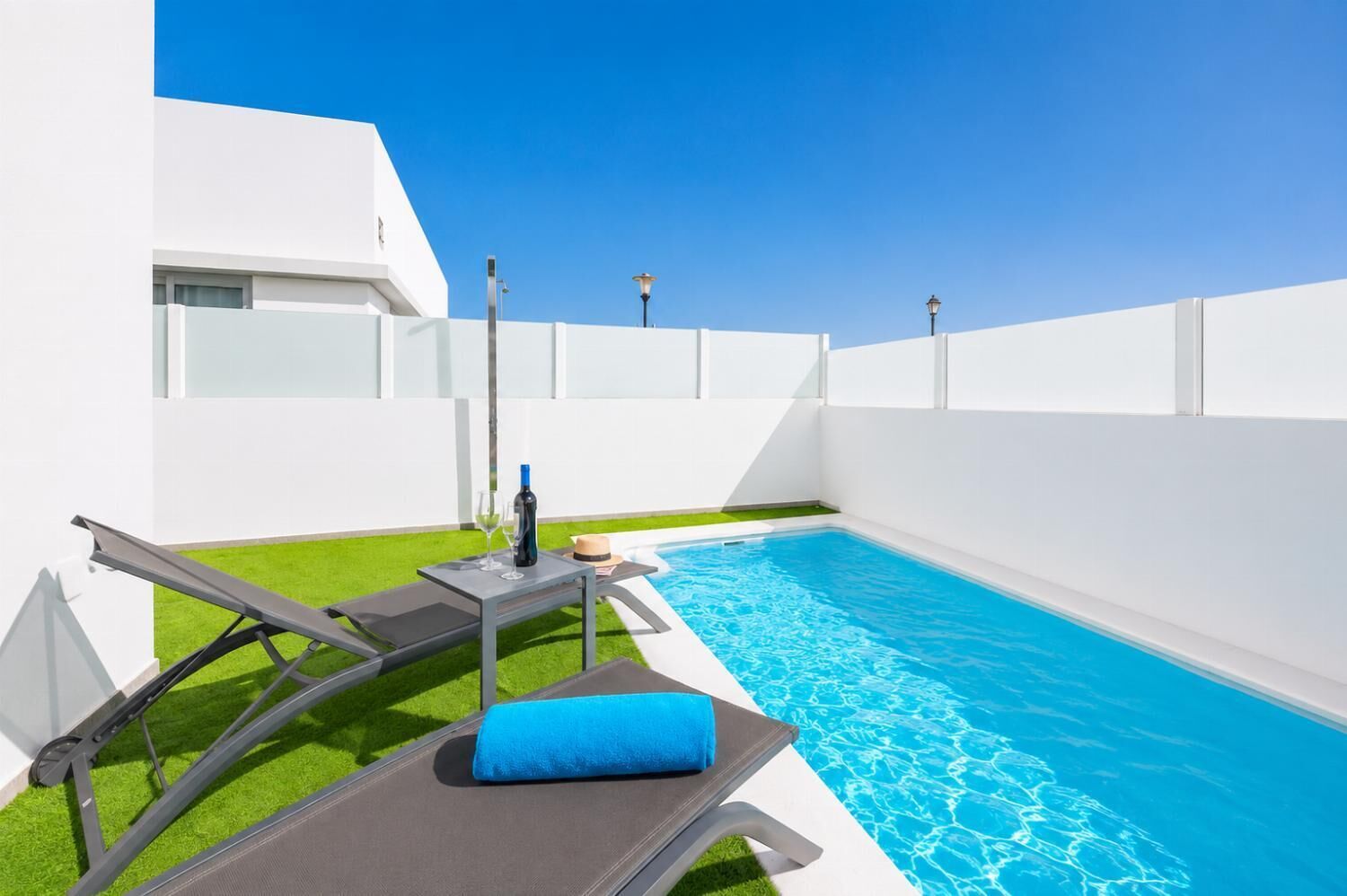 A heated pool