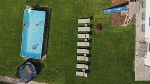 Outdoor pool, a heated pool - Rienz Apartment – Farm Stay in Nature and Relaxation (Naz-Sciaves)