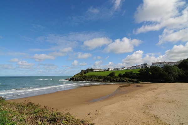 One of the sandy beaches at nearby Aberporth