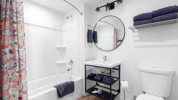 Hair dryer, towels