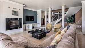 Villa, 5 Bedrooms, Smoking, Private Pool | Living area - Stunnig 5 Bedroom Private Pool Villa With Cinema Room (Loulé)
