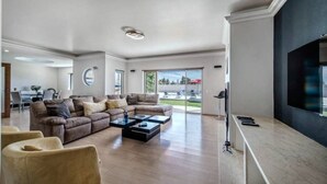 Villa, 5 Bedrooms, Smoking, Private Pool | Living area - Stunnig 5 Bedroom Private Pool Villa With Cinema Room (Loulé)