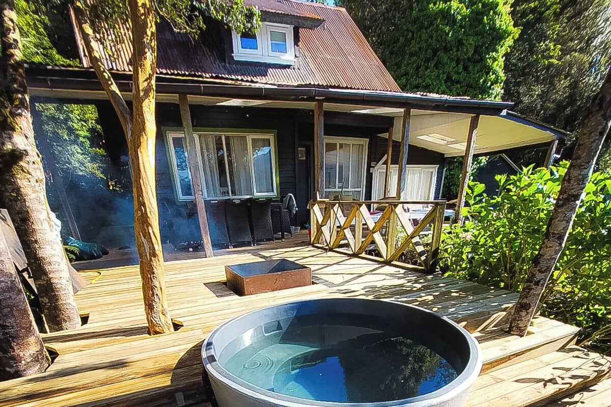 Deluxe-Haus, Kochnische, Meerseite | Terrasse/Patio