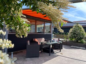 Terrace/patio - 4 Pers House Cecil With own Fishing Spot on a Dutch Chanel (Anjum)