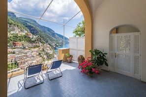 Panoramic Townhome, Sea View | Terrace/patio - Casa Bijou (Positano)