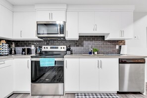 Fridge, microwave, oven, stovetop - Private, Stylish and Peaceful 2BR Guest Suite (Calgary)