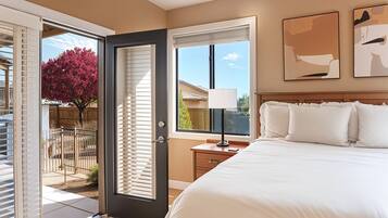 7 dormitorios, escritorio, tabla de planchar con plancha y cuna de viaje