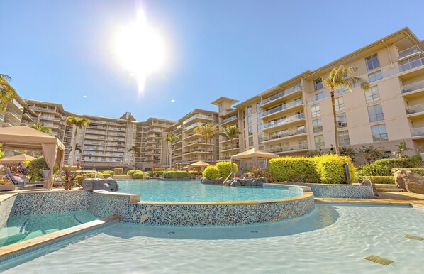 A heated pool
