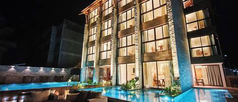 Façade de l’hébergement