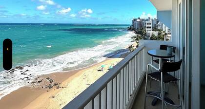 Puerto Rico, Beach front Condo in CONDADO, San Juan on the BEACH.