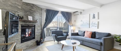 Smart TV, chimenea