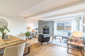 Smart-tv och eldstad