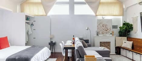 1 bedroom, iron/ironing board