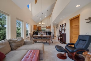 TV, fireplace, video games, offices