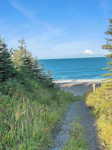 Kenai Beachfront Cabin 4 - 10min to Kenai and Kasilof rivers