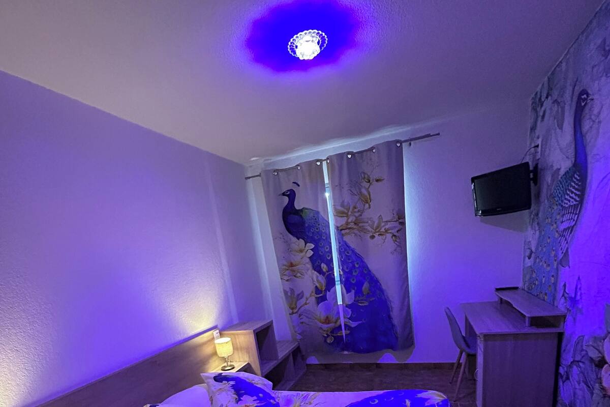 Chambre supérieure, vue sur le jardin | Système d’insonorisation, accès au Wi-Fi (inclus), décor unique