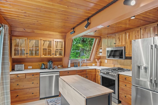 Microwave, oven, stovetop, dishwasher