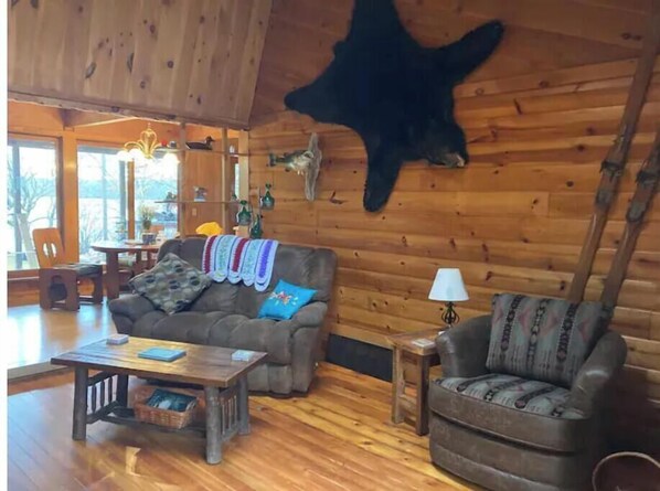 Fernseher, Kamin, Bücher