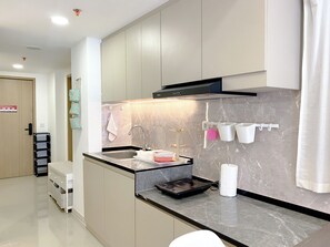Apartment | Private kitchen - Best Deal And Comfy 2Br At Meikarta Apartment (Cikarang)