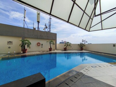 Tranquil Designed 2Br At Braga City Walk Apartment