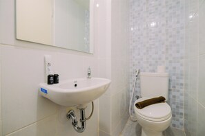 Monolocale | Bagno | Doccia, asciugamani