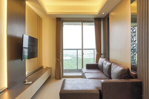 Apartment | Living area - Modern Look And Comfy 2Br Gold Coast Apartment (Jakarta)