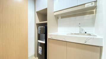 開放式客房 | 私人廚房 | 大型冰箱、爐台、電熱水壺