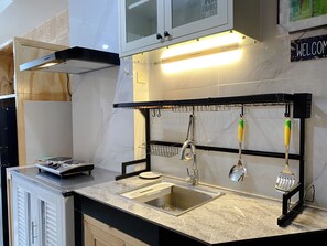 Leilighet | Eget kjøkken | Kjøleskap og kokeplater