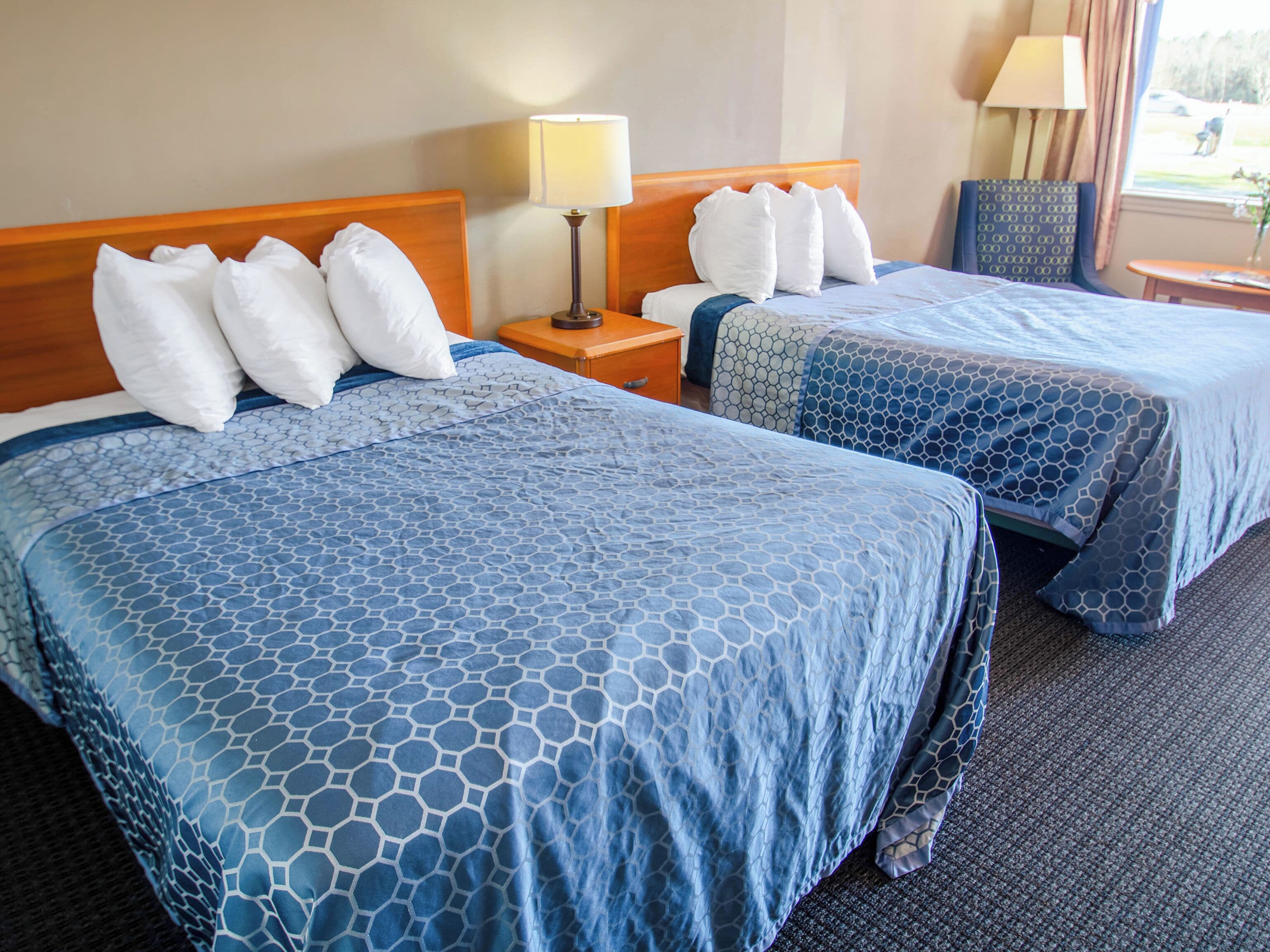 Single Room, 2 Double Beds