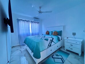 3 bedrooms, iron/ironing board, WiFi, bed sheets - Cozy+ new 3 bedroom penthouse in Sosua. (Sosúa)