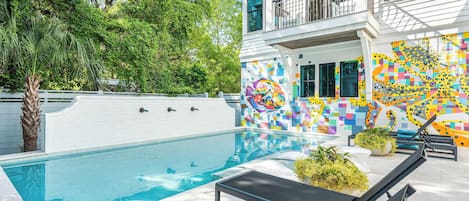 A heated pool