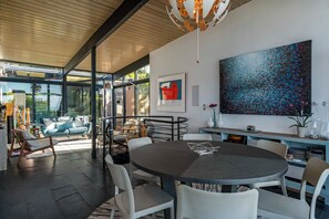 Dining - Modern Luxury Home w/ Sweeping Ocean Views & Indoor Pool/Spa (Redondo Beach)