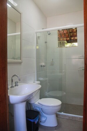 Towels, soap, toilet paper