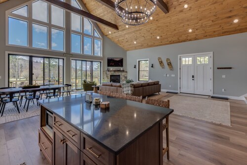 Brand new construction - Spacious Mountain Chalet in Sugar Hill, NH.  Sleeps 18.