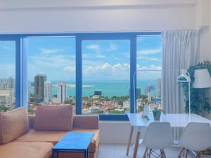 Superior Apartment, 1 King Bed with Sofa bed, Sea View | View from room - Tropicana 218 Macalister by YueLai Inn (George Town)