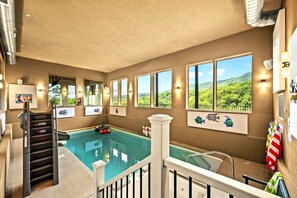 Indoor pool, a heated pool