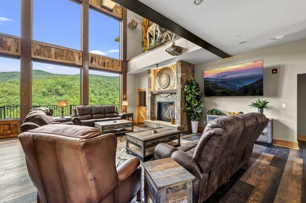 Smart TV, fireplace, foosball, offices