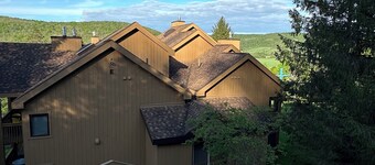 Luxurious ski in-ski out slopeside condo.