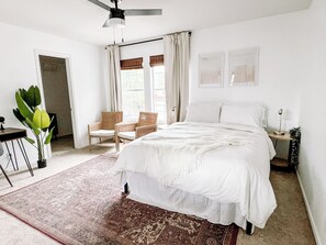 4 bedrooms, iron/ironing board, travel cot, WiFi