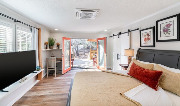 1 dormitorio, tabla de planchar con plancha, wifi gratis y ropa de cama