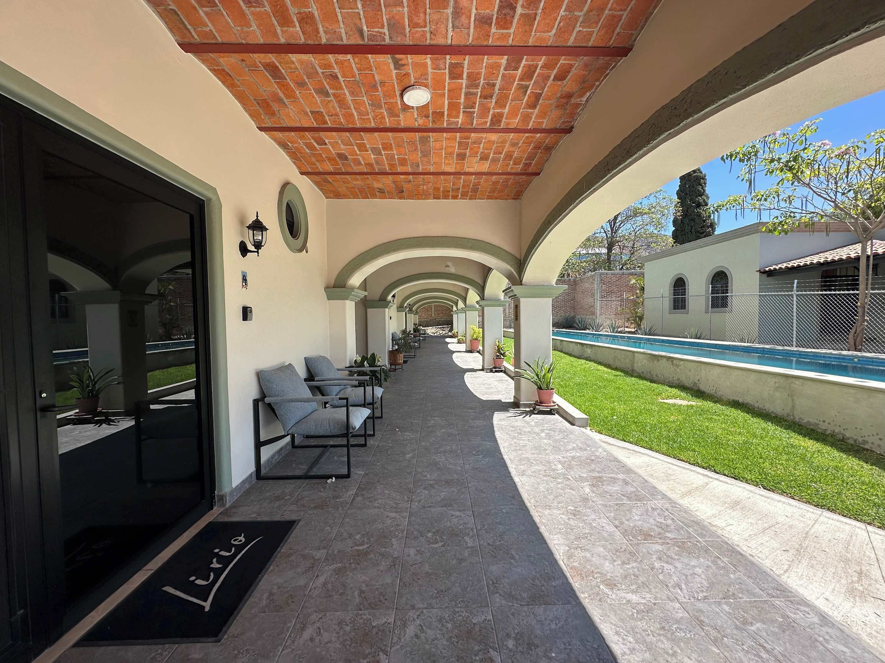 Common area at first floors next to the pool