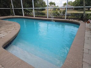 A heated pool