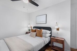 3 bedrooms, iron/ironing board, travel cot, WiFi