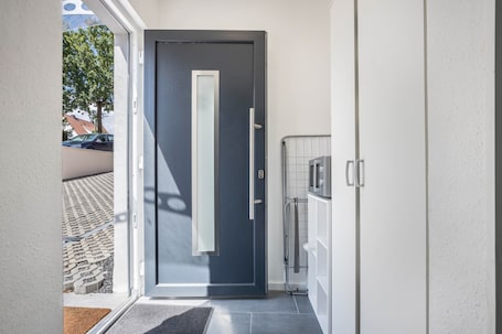 Interior. Studio Apartment 'Ferienwohnung Heide 2' with Private Terrace and Wi-Fi