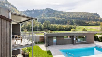 Una piscina riscaldata