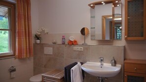 Hair dryer, towels - Fewo Blumenwiese für 1-4 Personen (Bernau am Chiemsee)