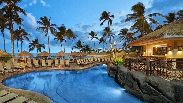 Udendørs pool, opvarmet pool