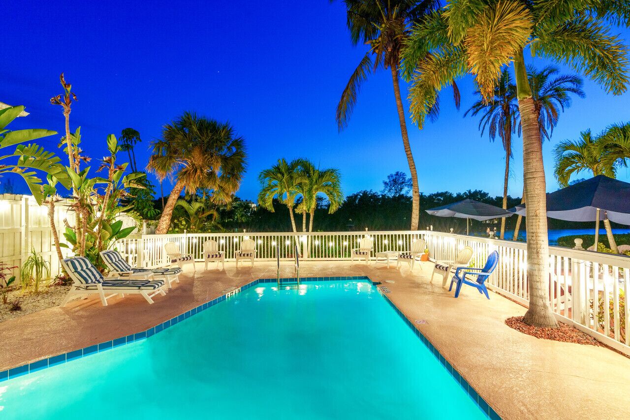 A heated pool