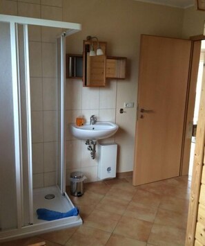 Shower, hair dryer