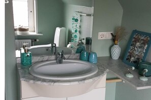 Regadera y secadora de cabello 